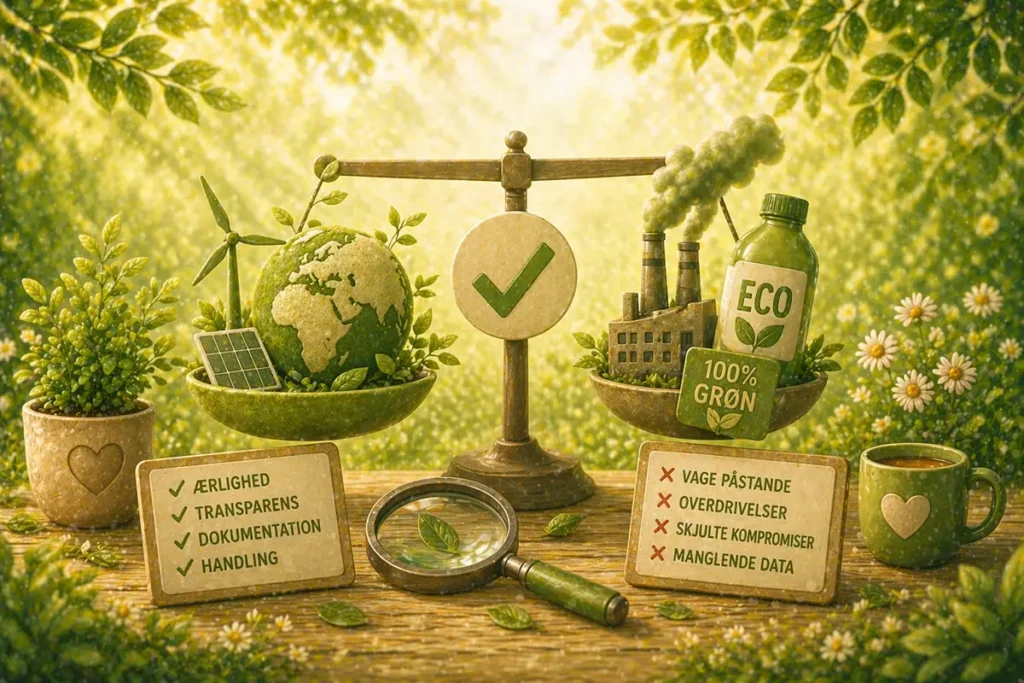 Bæredygtighed og miljøbevidsthed visualiseret